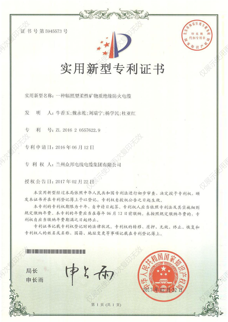 实用新型证书10